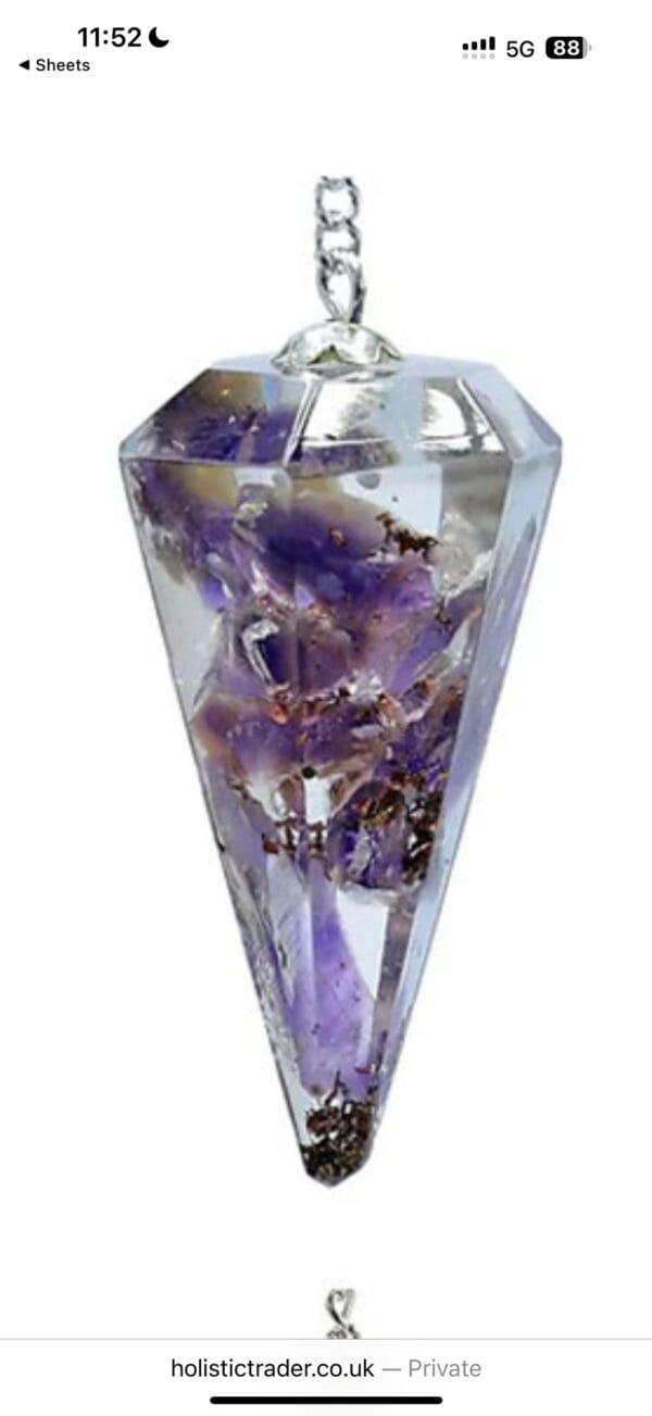Resin (Crystal Filled) Pendulum - Image 2
